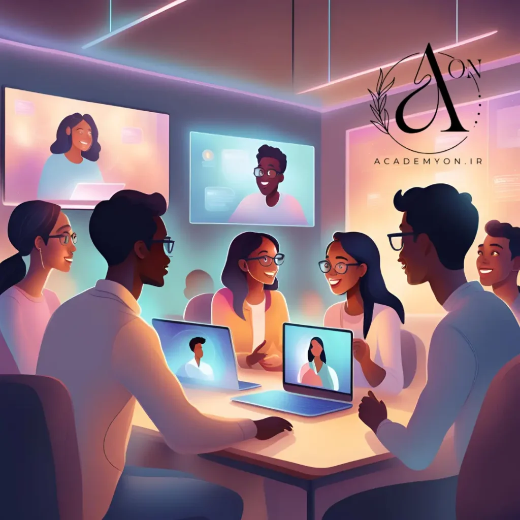 کلاس های گروهی زبان انگلیسی اینترنتی