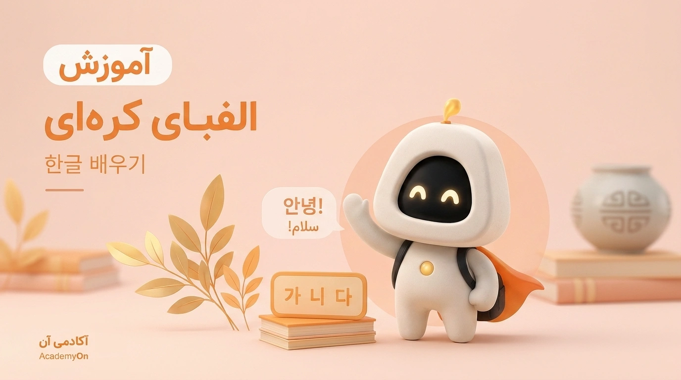شخصیت هوشمند «آنو» (Ano) از آکادمی‌آن (Academyon)، در حال سلام کردن و خوش‌آمدگویی به زبان‌آموزان جدید.