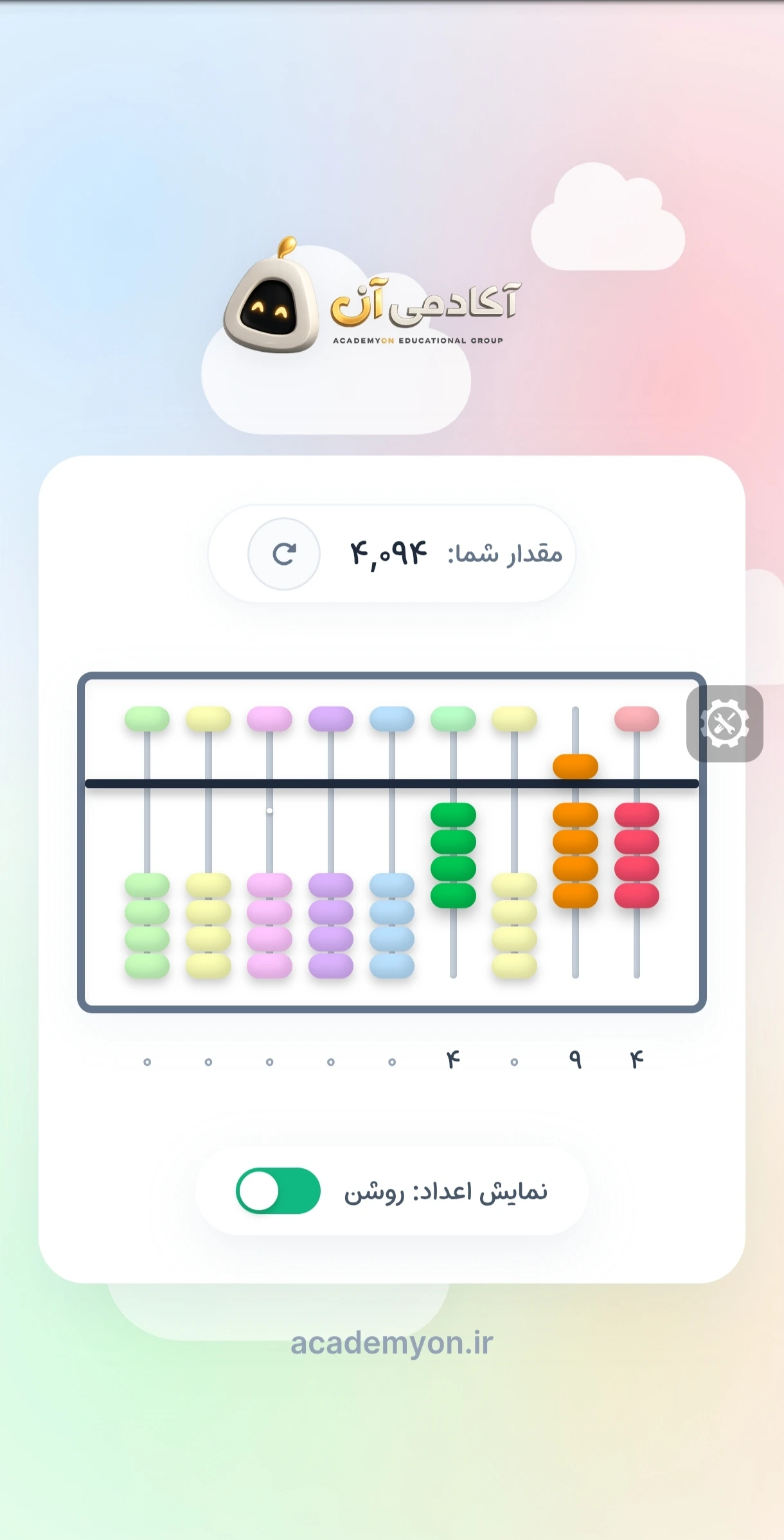 مشارکت والدین در آموزش چرتکه به کودکان