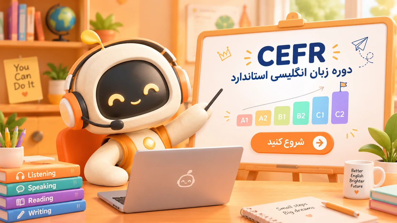 یادگیری زبان در Cefr دوره زبان انگلیسی استاندارد آکادمی‌‌آن