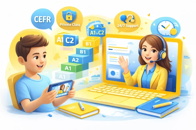 آموزش آنلاین زبان انگلیسی مبتنی بر Cefr